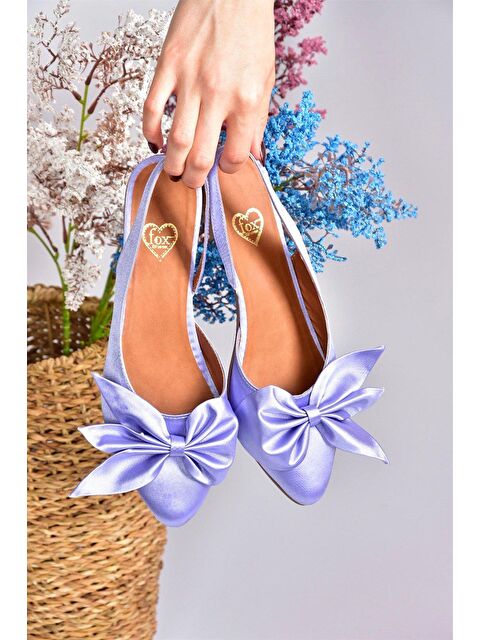 Fox Shoes H726809004 Eflatun Kadın Babet - S000031749-37492