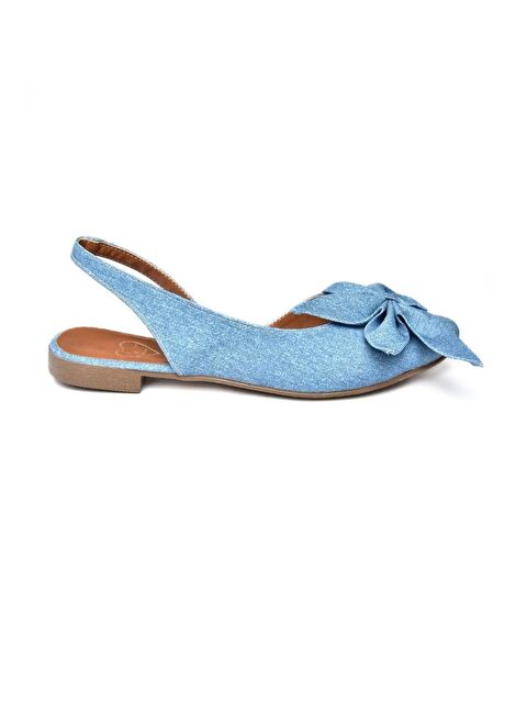 Fox Shoes H726809004 Mavi Kadın Babet