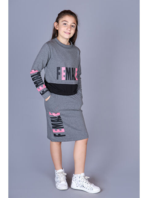 Toontoykids Kız Çocuk Female Baskılı Etekli Takım - S000418978-29666