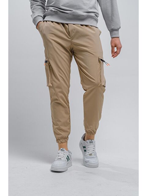 Oksit Baltassare Slim Fit Fermuar Detaylı Paraşüt Kargo Cepli Erkek Eşofman Alt - S000124707-29738