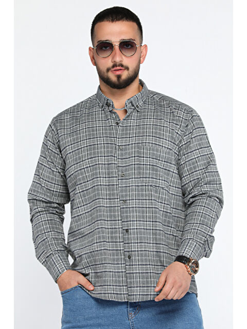 Mishar İtalia Ekose Desenli Cepli Erkek Gömlek - S000308349-29351