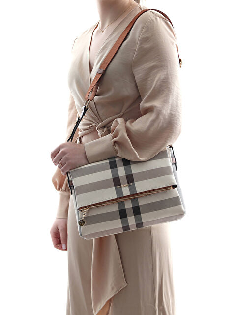 Silver Polo Kadın Çapraz Çanta 963-36288 ÇAPRAZ BAYAN ÇANTASI MK48 KREM-MAT TABA - S000516023-14955