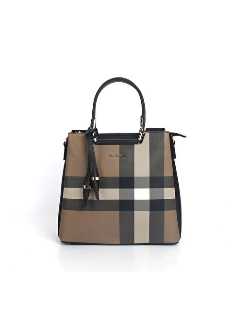 Silver Polo Kadın Omuz Çantası 969-33553 BAYAN ÇANTASI M80 KAHVE-MAT SİYAH - S000516029-19413