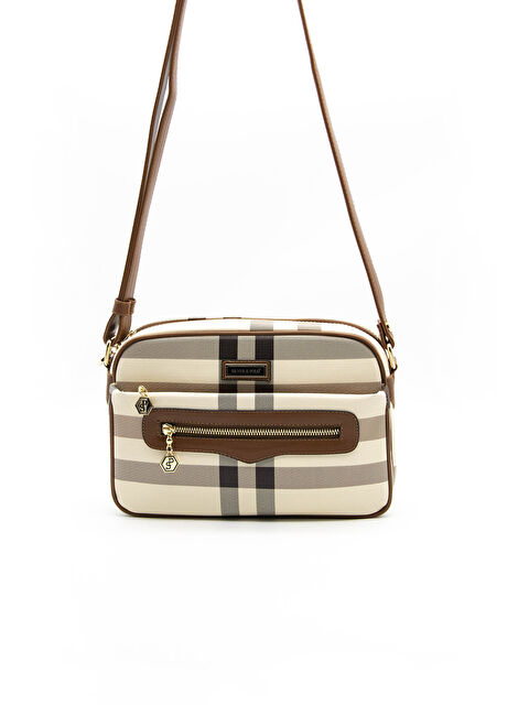 Silver Polo Kadın Çapraz Çanta 491-39135 ÇAPRAZ BAYAN ÇANTASI MK48 KREM-MAT TABA - S000516051-14955