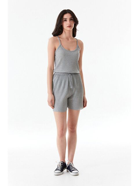 Fullamoda Fitilli İp Askılı Şortlu Takım - S000135508-20600