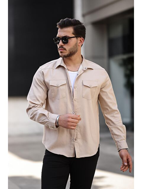 Comstar Erkek Kapak Cepli Çıtçıtlı Gömlek - S000205193-25636