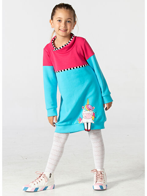 Casabony Etek Detaylı Balon Kız Elbise - S000261364-37270