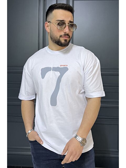 Mishar İtalia Kol Katlamalı Baskılı Erkek Tişört - S000372918-20063