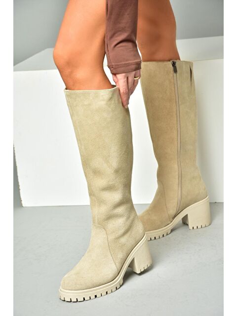 Fox Shoes R6540477 Bej Kadın Çizme - S000081068-19928