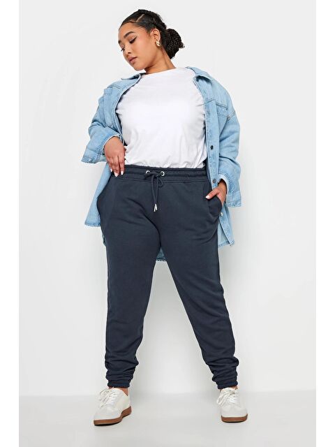 Stil Diva Büyük Beden Beli Ve Paçası Lastikli Dar Paça Cepli Jogger Eşofman Altı 303172 - S000197038-21164