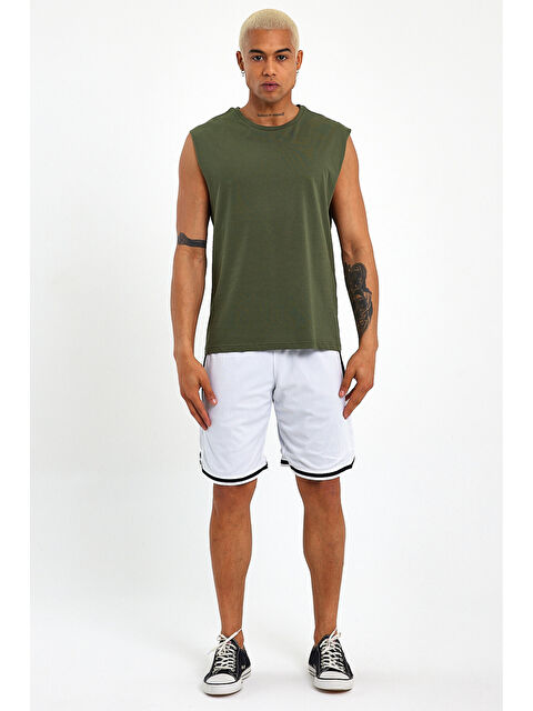 Süperlife Erkek Kolsuz Bisiklet Yaka Düz Regular Büyük Beden Tişört SPR25AT940 - S000453219-18547