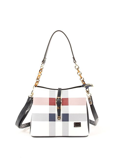 Silver Polo Kadın Omuz Çantası 974-34677 SILVER POLO BAYAN ÇANTASI M3 BEYAZ-MAT LACİ - S000516063-20063