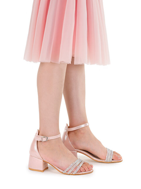 Kiko Kids Nobe Günlük Kız Çocuk 4 Cm Topuklu Sandalet Ayakkabı - S000291763-23490