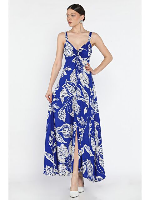 Gülseli Kadın İp Askılı Dolgulu Viskon Elbise - S000379914-23710