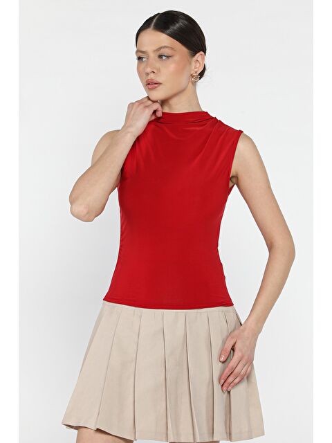 Gülseli Kadın Büzgü Detaylı Elastanlı Bluz - S000379918-20045