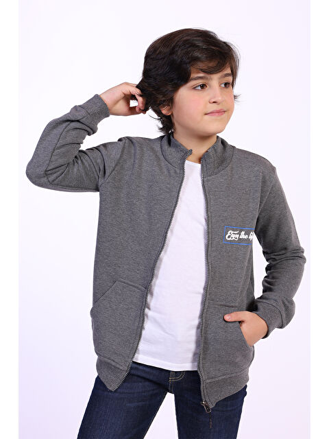 Toontoykids Erkek Çocuk Kabartma Baskılı Hırka