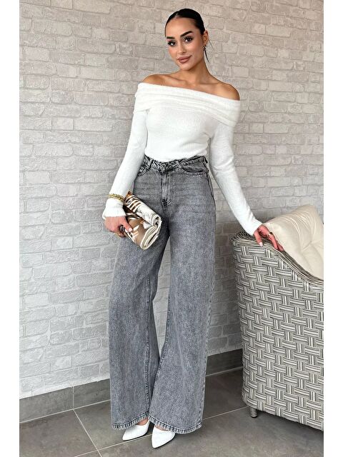 Gülseli Kadın Palazzo Jean Pantolon - S000361153-29666