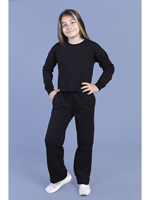 Toontoykids Kız Çocuk Dizi Yırtmaç Detaylı Eşofman Takımı - S000418982-19351