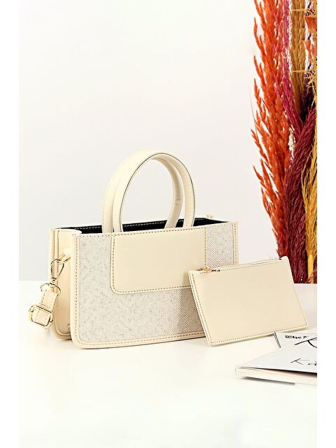 Bipanya Joqain Hasır Ekstra Cüzdanlı Kadın Omuz Çantası BP-4809O - S000189026-19966