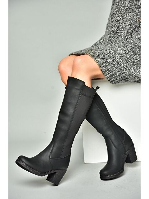 Fox Shoes R6740707 Siyah Kadın Çizme - S000124396-19351