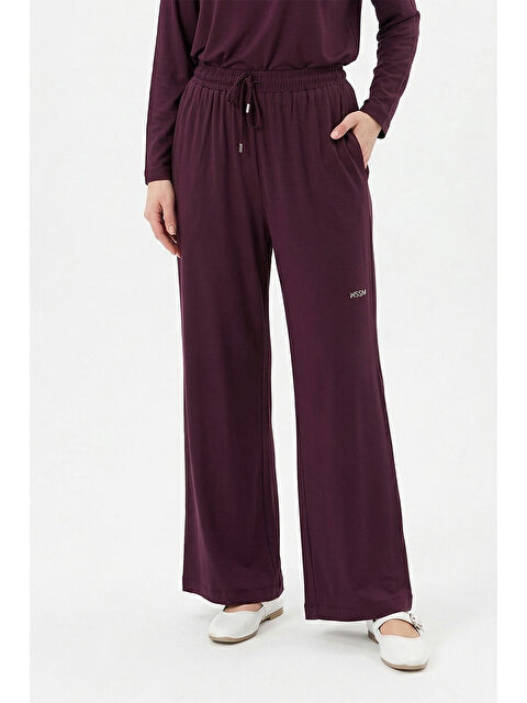 Remsa Taşlı Pantolon 5356 Mürdüm