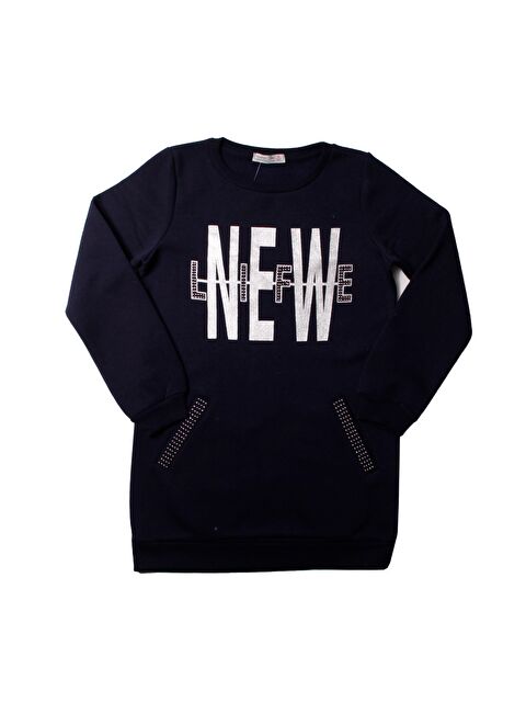 Toontoykids Tonotoy Kız Çocuk New Life Varak Baskılı Cepli Sweatshirt - S000254800-21164