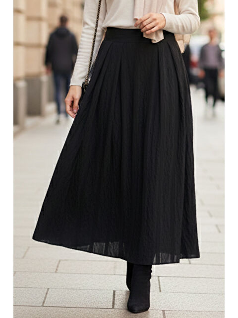 Nuss Paraşüt Dokulu Etek NS25 8004 Siyah - S000487669-19351