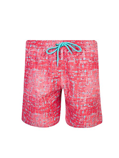 Lapi·eno Erkek Deniz Havuz Şortu Desenli Arsen S259 Mercan - S000191625-19963