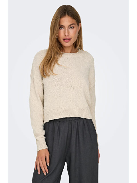 Only Onlteresa Regular Fit Bisiklet Yaka Örme Kadın Kazak 15326112 - S000278014-19928