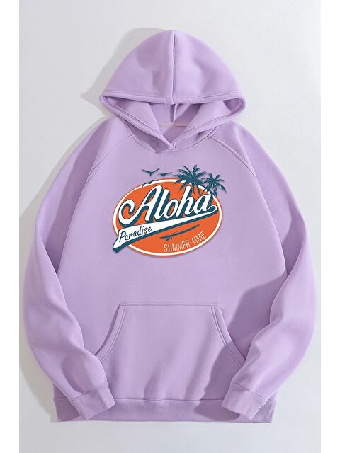 uyguntarz Unisex Aloha Baskılı Sweatshirt - S000268839-17878