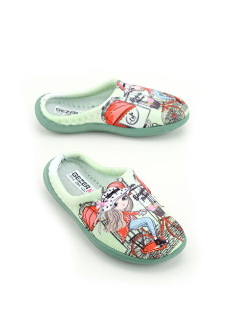 Gezer Kız Çocuk Kışlık Rahat Taban Ev  Gondol Terlik - S000282005-18194