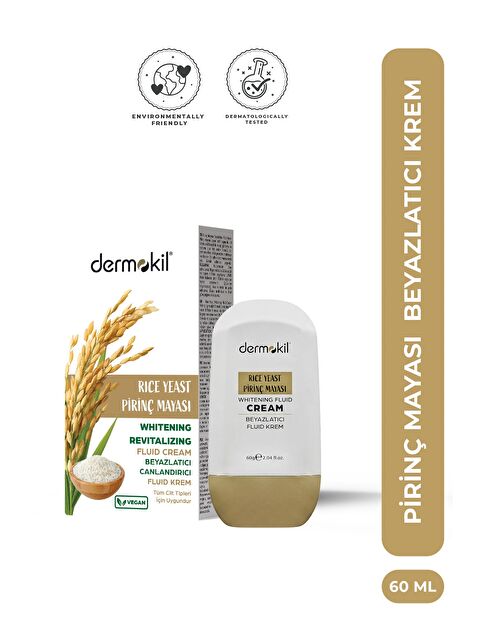 Dermokil Pirinç Mayası Beyazlatıcı Fluid Krem 30 SPF 60 g - S000505601-36