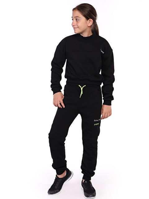 Toontoykids Kız Çocuk Nakışlı Balıkçı Yaka Eşofman Takımı - S000418992-19351