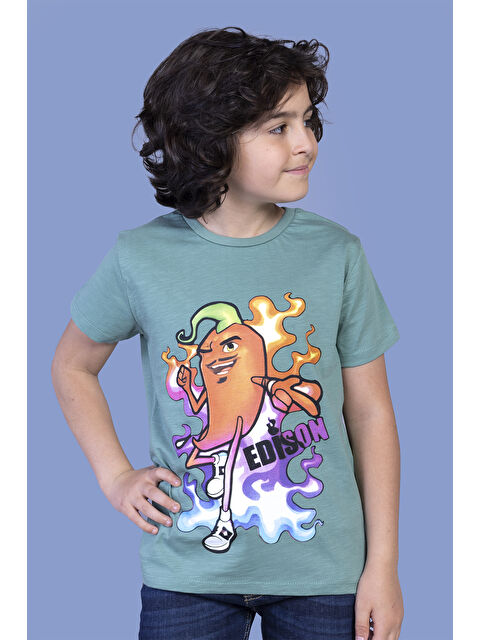 Toontoykids Erkek Çocuk Acı Biber Baskılı Tişört - S000417891-18194