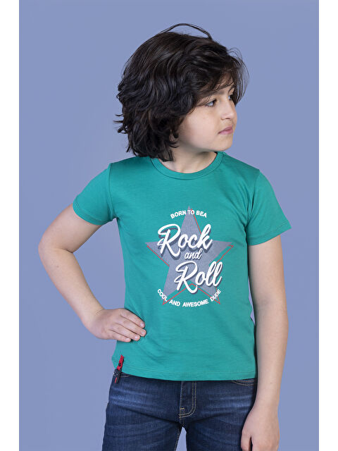 Toontoykids Erkek Çocuk Yıldız Baskılı Tişört - S000417897-19416