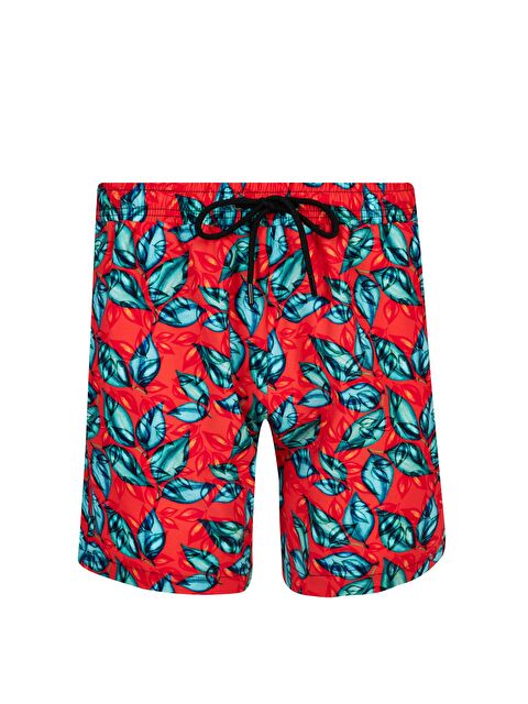 Lapi·eno Erkek Deniz Havuz Şortu Desenli Watson S265 Mercan - S000191631-19963
