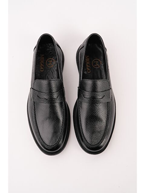 Muggo PEDRO Hakiki Deri Bağcıksız Erkek Günlük Klasik Casual Ayakkabı - S000531943-19351