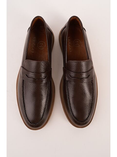 Muggo PEDRO Hakiki Deri Bağcıksız Erkek Günlük Klasik Casual Ayakkabı - S000531943-19413