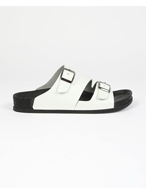 Chirpy Kadın Yazlık Çift Tokalı Çapraz Bantlı Terlik - MARUVA