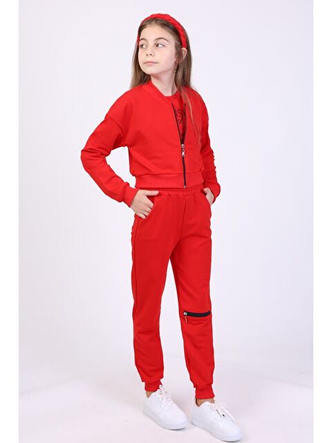 Toontoykids Kız Çocuk 3lü Baskılı Eşofman Takım - S000321038-20045