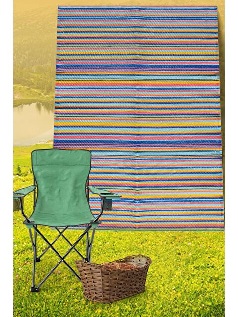 Konfor Halı Savana 8802 Plaj Kamp Piknik Bahçe Halısı Balkon Teras Hasır Mat Savan Halı-150x210 - S000207745-23173