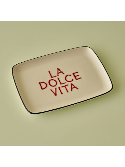 Bella Maison Line Dikdörtgen Sunum Tabağı Lacivert (27x20 cm) - S000367370-21164