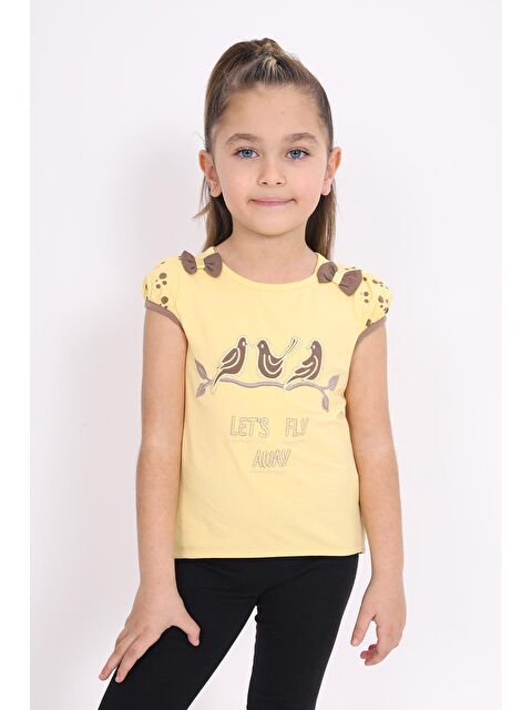Toontoykids Kız Çocuk Nakış Detaylı Tişört - S000251012-20072