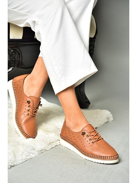 Fox Shoes P5555081 Taba Kadın Ayakkabı
