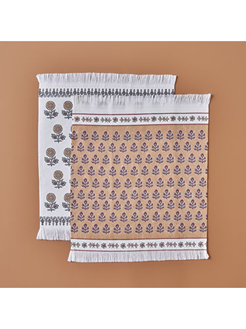 Bella Maison Indian Kurulama Bezi 2'li (40x50 cm) - S000279724-23173