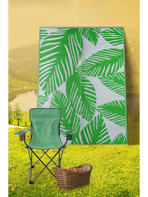 Konfor Halı Savana 8803 Plaj Kamp Piknik Bahçe Halısı Balkon Teras Hasır Mat Savan Halı-90x180 - S000207749-18194