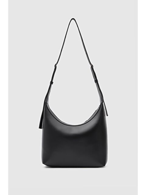 Shulebags Ria Ayarlanabilir Askılı Omuz Çantası Siyah