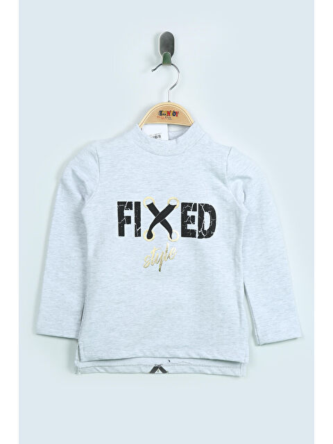 Toontoykids Kız Çocuk Sweatshirt Fixed Varak Baskılı - S000254882-74