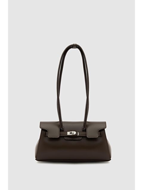 Shulebags Giselle Kilitli Baget Çanta Acı Kahve