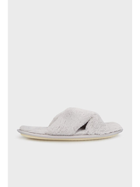 Lela Yumuşak Dokulu Çapraz Pelüş Kadın Terlik 6722001 - S000260444-20600